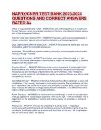 NAPRX / CNPR Test Bank 2026-2027 | Pharmaceutical Sales Certification | Complete Q&A with