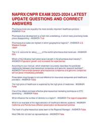 NAPRX / CNPR Exam 2026-2027 | Pharmaceutical Sales Certification | Latest Update Questions