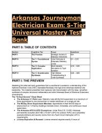 2026/2027 Arkansas Journeyman Electrician Exam: S-Tier Mastery Test Bank