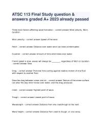 ATSC 113 Final Study Question & Answers Graded A+ 2026 Updated