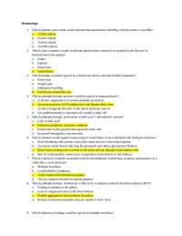 Clinical Hematology Complete Questions and 100% Correct Answers.
