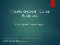 Estradas e pavimentações