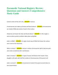 Paramedic National Registry Review: Questions and Answers Comprehensive Study Guide