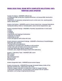 RNSG 2539 FINAL EXAM WITH COMPLETE SOLUTIONS 100% VERIFIED 2026 UPDATE!!
