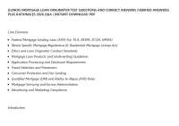 ILLINOIS MORTGAGE LOAN ORIGINATOR TEST QUESTIONS AND CORRECT ANSWERS (VERIFIED ANSWERS) PL