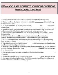 IPPS-A Complete Solutions (PDF) | 2026 Accurate Questions & Correct Answers