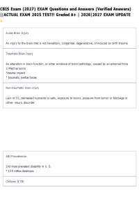 CBIS Exam Questions and Answers Study Guide (2026–2027 Updated)