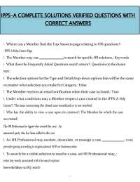 IPPS-A Complete Solutions (PDF) | 2026 Verified Questions & Answers Guide