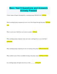 Becc Test 5 Questions and Answers Already Passed