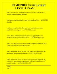 HEMISPHERES 3.0 LATEST LEVEL 3 EXAM ,HEMISPHERES 3.0 LATEST LEVEL 3 EXAM