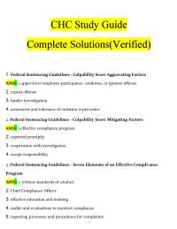CHC Study Guide | (2026) Healthcare Compliance Exam Questions | PDF