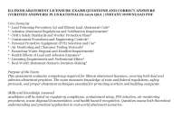 ILLINOIS ABATEMENT LICENSURE EXAMS QUESTIONS AND CORRECT ANSWERS (VERIFIED ANSWERS) PLUS R