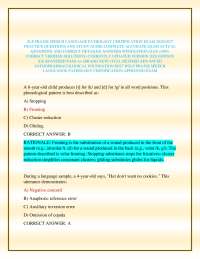 SLP PRAXIS SPEECH LANGUAGE PATHOLOGY CERTIFICATION EXAM 2026/2027 PRACTICE QUESTIONS AND S