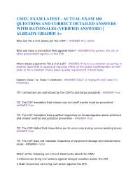 CISEC Exam Study Guide Questions and Answers Verified 2026 Rated A+