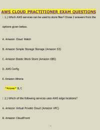 AWS Cloud Practitioner Exam Study Guide & Practice Questions