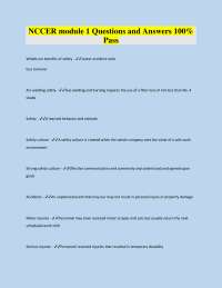 NCCER module 1 Questions and Answers 100% Pass 2026