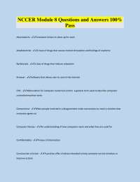 NCCER Module 8 Questions and Answers 100% Pass 2026
