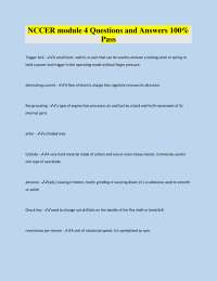 NCCER module 4 Questions and Answers 100% Pass 2026