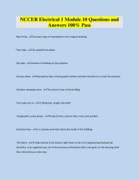 NCCER Electrical 1 Module 10 Questions and Answers 100% Pass 2026