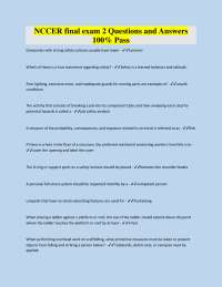 NCCER (Basic Safety) final exam 2 Questions and Answers 100% Pass 2026