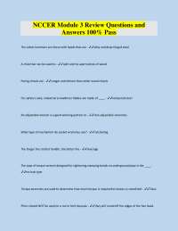 NCCER Module 3 Review Questions and Answers 100% Pass 2026