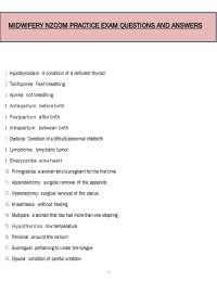 NZCOM Midwifery Practice Exam (PDF) | 2026 Midwifery Questions | Verified Answers
