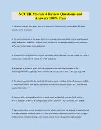 NCCER Module 4 Review Questions and Answers 100% Pass 2026
