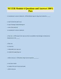 NCCER Module 6 Questions and Answers 100% Pass 2026
