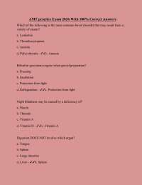 AMT practice Exam 2026 With 100% Correct Answers