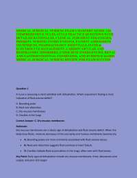 MEDICAL-SURGICAL NURSING EXAM 1 MASTERY GUIDE: 120 COMPREHENSIVE NCLEX-STYLE PRACTICE QUES