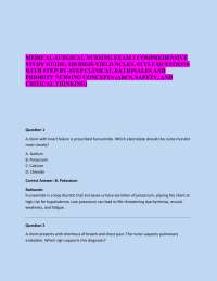 MEDICAL-SURGICAL NURSING EXAM 1 COMPREHENSIVE STUDY GUIDE: 120 HIGH-YIELD NCLEX-STYLE QUES