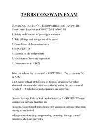 29 RBS COXSWAIN EXAM ,29 RBS COXSWAIN EXAM