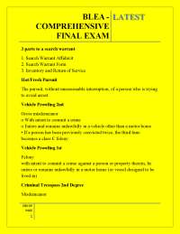 BLEA - COMPREHENSIVE FINAL EXAM LATEST