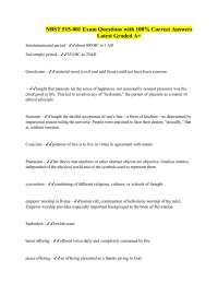 NBST 515-001 Exam Questions with 100% Correct Answers Latest Graded A+