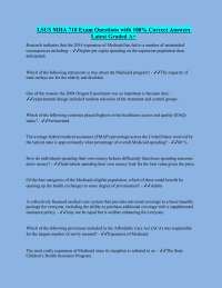 LSUS MHA 710 Exam Questions with 100% Correct Answers Latest Graded A+