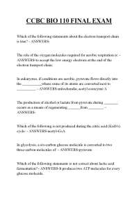 CCBC BIO 110 FINAL EXAM ,CCBC BIO 110 FINAL EXAM