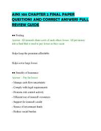 AINS 103 CHAPTER 2 FINAL PAPER QUESTIONS AND CORRECT ANSWERS FULL REVIEW GUIDE