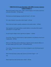 NBST515 ICE Exam Questions with 100% Correct Answers Latest Graded A+