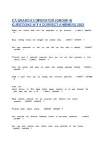 CA Branch 2 Operator (Group 4) Questions with Correct Answers 2026 | California DMV Branch