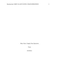 Shiny Glass Supply Chain Operations: Improving Delivery, Quality Assurance, and Continuous