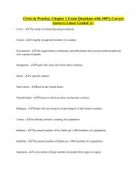 Civics in Practice, Chapter 1 Exam Questions with 100% Correct Answers Latest Graded A+