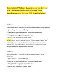 Ostomy WebWOC Exam Questions, Answer Key, and Well Solved SolutionsOstomy WebWOC Exam Ques