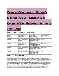 2026/2027 Oregon CDL Class A & B Exam: S-Tier Mastery Test Bank | 40+ Elite Scenarios