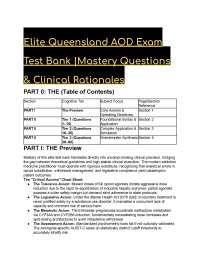 2026/2027 Elite Queensland AOD Exam Mastery: 40+ Clinical Questions & Rationales