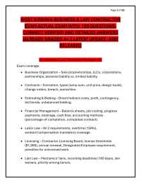 WEST VIRGINIA BUSINESS & LAW CONTRACTOR EXAM ACTUAL EXAM WITH 150 QUESTIONS