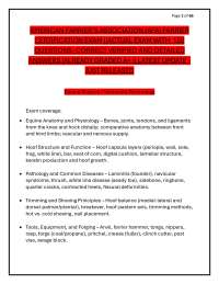 AMERICAN FARRIER’S ASSOCIATION (AFA) FARRIER CERTIFICATION EXAM ||ACTUAL EXAM WITH 150