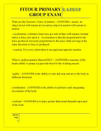 FITOUR PRIMARY LATEST GROUP EXAM