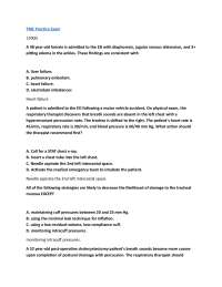 TMC Practice Exam (PDF) | (2026/2027) Respiratory Therapy | Exam Questions