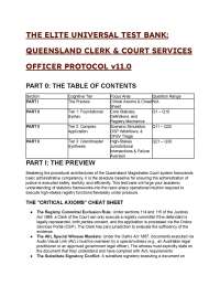 2026/2027 S-Tier QLD Court Clerk & CSO Procedure Test Bank (20+ Q&A)