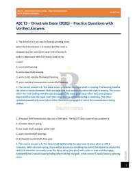 ASE T3 – Drivetrain Exam (2026) – Practice Questions with Verified Answers